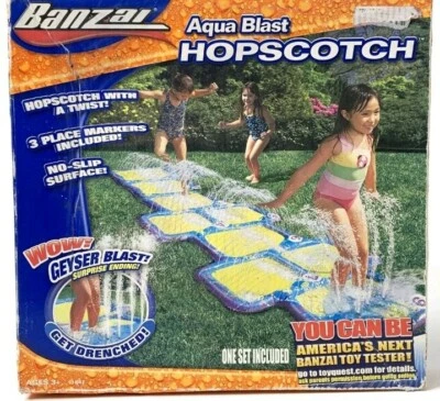 Banzai Aqua Blast Hopscotch Water Splash Pad Sprinkler Summer Toy NEW Sealed  - Image 1 of 2