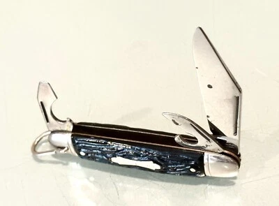 Faca de bolso vintage Forest Master Colonial Providence 3 lâminas multi ferramenta - Imagem 1 de 4