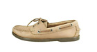 Ll Bean Casco Bay Men's Tan Leather Slip On Moccasin Toe Boat Shoes Size 10 D