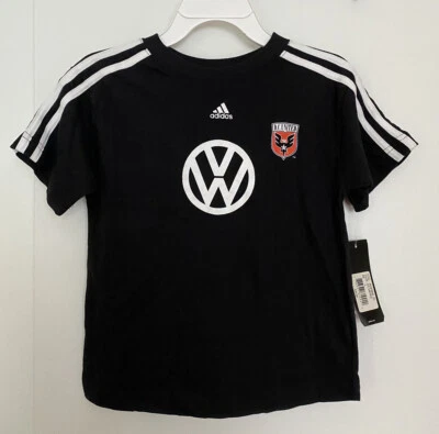 Adidas VW DC United, MLS Children-Boys Short Sleeve T-Shirt Size L New With Tags - Image 1 of 4