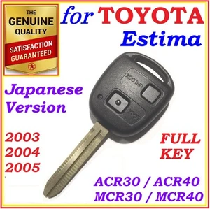 FOR TOYOTA ESTIMA REMOTE KEY JAPANESE VERSION ACR30 MCR30 TWO BUTTONS - Foto 1 di 7