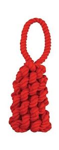 Mammoth Thin Knotted Rope Braided Handle Pull Chew Tug Toss Fling - Colors vary