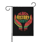 Black History Month Afro Garden Flag Double Sided For Yard Outdoor Decor 12"X18"