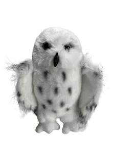 Douglas Búho de las Nieves Animal de Peluche Juguete Erbo Blanco Manchado Esponjoso 8 Pulgadas - Imagen 1 de 4