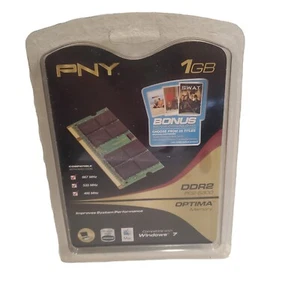 PNY Optima 1GB DDR2 667 MHz PC2-5300 Notebook SODIMM Memory (MN1024SD2-667) - Picture 1 of 2