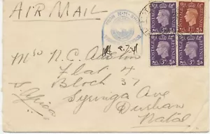 GB 1941 George VI 1½d+3d (3x) mixed postage on VF Fieldpost-/Airmail-/Shipmail - Picture 1 of 1