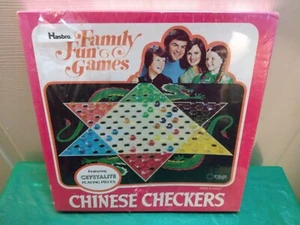 Vintage 1977 Hasbro Family Fun Games Chinese Checkers - New In Torn Shrink Wrap - Picture 1 of 4