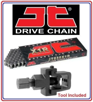 Corrente de anel X resistente Kawasaki KZ400 A-D 77-78 JT X1R 530x100 elos + ferramenta - Imagem 1 de 4