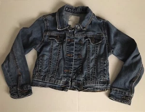 Old Navy Youth Girls’ Blue Jean Stretch Jacket Sz. S Kids - Picture 1 of 7