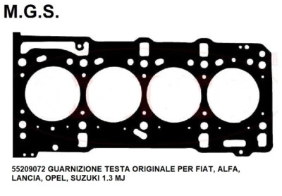 55209072 GUARNIZIONE TESTA ORIGINALE PER FIAT, ALFA, LANCIA, OPEL, SUZUKI 1.3 MJ - Immagine 1 di 4