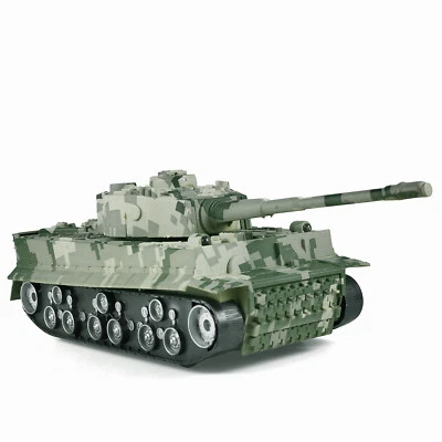 RC Remote Control Military Army Battle Tank Lights Sounds Kids Toy Vehicle Gift - Image 1 of 4