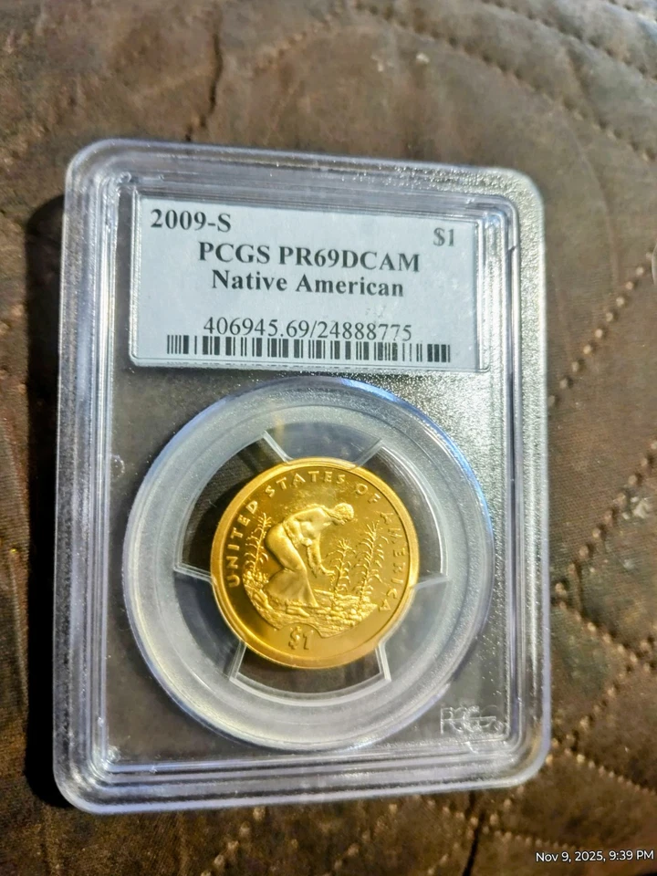2009-S NATIVE AMERICAN DOLLAR PCGS PR69DCAM - Image 1 of 1