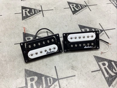 Juego de pastillas para guitarra Jackson Logo Humbucker Cebra de cerámica Foto 1 de 4