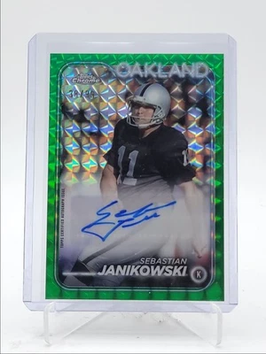 SEBASTIAN JANIKOWSKI 2024 TOPPS CHROME GREEN GEOMETRIC AUTO /99 Q4354 - Image 1 of 2