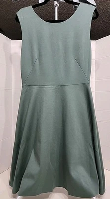 Bailey 44 Knee Length Size Large Teal Shift Dress Sleeveless Round Neck Lined - Image 1 of 4