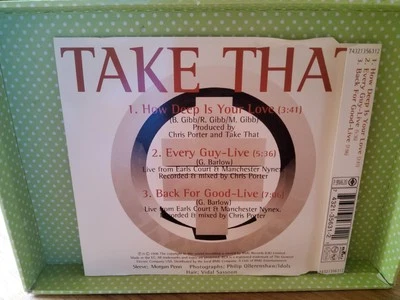 TAKE THAT 1996 Maxi-CD "How Deep Is Your Love" mit 3 Titeln gut erhalten - Bild 1 von 3