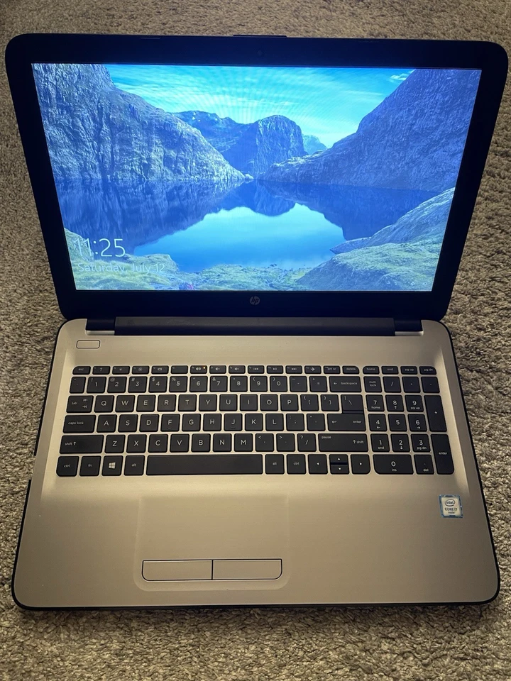 HP 15.6" 15-ay087cl Flagship Laptop/Intel i7-6500U/12GB RAM/1TB HDD/W10H, Silver - Image 1 of 4