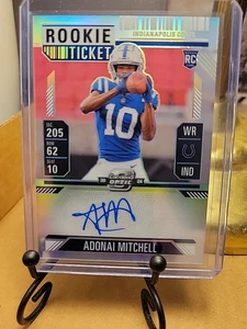 2024 Contenders Optic Adonai Mitchell Rookie Ticket Auto On Card PRIZM NO. 108 - Picture 1 of 2