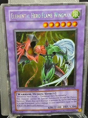 Yu-Gi-Oh! Elemental HERO Flame Wingman EHC1-EN004 ScR HP - Image 1 of 2