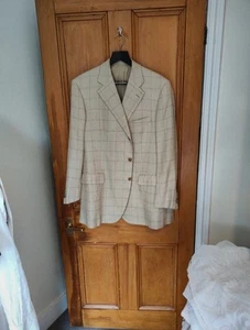 Bespoke Italian silk linen wool blend suit jacket handmade by Belvest - Picture 1 of 6