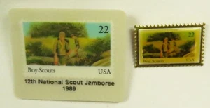 12. National Scout Jamboree 1989 Briefmarken Set 2 Pin (PIN5035) - Bild 1 von 1