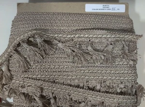 10 yds Bargia 3" TASSEL FRINGE Drapery Braid Craft - Camel - TF076RT - 360" - Picture 1 of 2