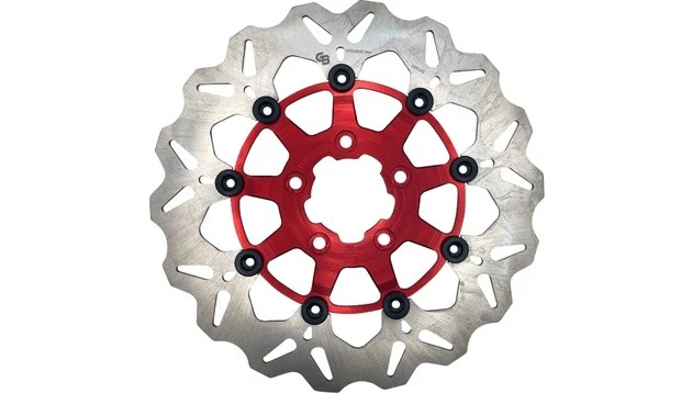 Galfer Wave Full-Floating Front Brake Rotor 11.5" Red #DF680CW-R Harley Davidson - Image 1 of 1