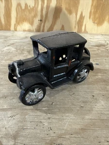 Vintage Gusseisen Modell T Spielzeugauto schwarz - Bild 1 von 7
