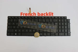 New for Dell Latitude 15 3510 Keyboard French Backlit - Afbeelding 1 van 2