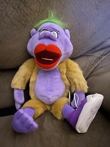 Peluche poupée ultra rare Jeff Dunham TALK ARACHIDE 18 POUCES dédicacée (CHAUSSURE VIOLETTE) 