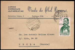 Albacete - Edi o TP 1454 - Postal Mat "Estación - Estafeta - Albacete 20/3/64" - Picture 1 of 1