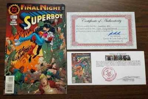 Superboy (1994) #33 SIGNED by Ron Marz Doug & Hazlewood with Notarized WOS & COA - Picture 1 of 6