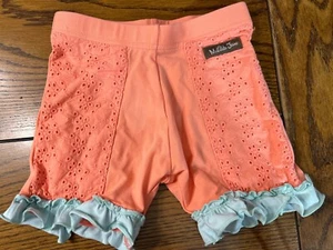 Matilda Jane Coral Cove Shorties EUC Girls Dream Chasers Eyelet Shorts Size 4 - Picture 1 of 2