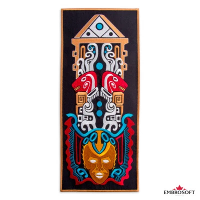 Embroidered Picture Marine Totem for Interior Iron / Sew On SIZE: 9.1ʺ x 20.1" - Image 1 of 4