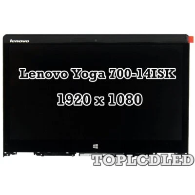 Lenovo Yoga 700-14ISK 80QD Bildschirm Berühren  Rahmen 14" LCD Anzeige Baugruppe - Bild 1 von 4