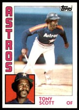 1984 Topps Cards Tony Scott . Houston Astros #292
