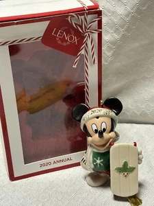Lenox ""Let it Snow Mickey"" Disney Porzellan 2020 Ornament... Brandneu im Karton - Bild 1 von 7