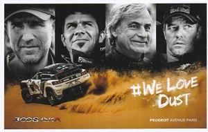 Paris Rally Postcard - Dakar 2017 Peugeot 3008 DKR - Loeb Sainz - Picture 1 of 2