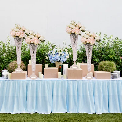4 PACK 21" Gold Flower Vase Crystals Trumpet Vase Wedding Centerpieces Decor - Image 1 of 4