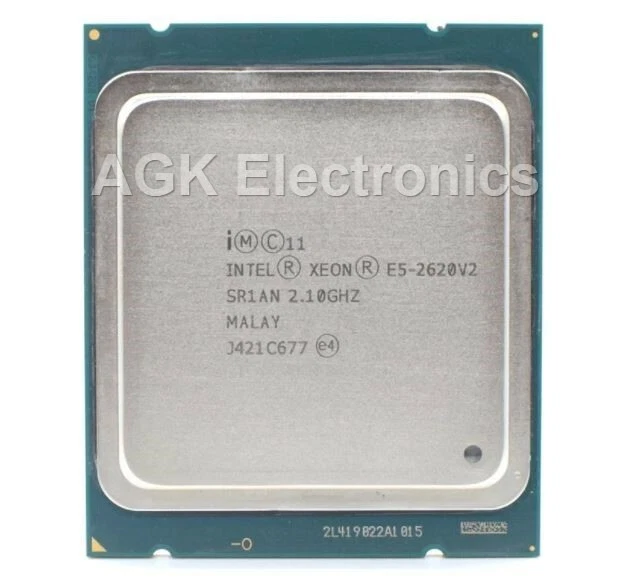 Lot of 2 Intel Xeon E5-2620 V2 6 Core 2.1 GHz SR1AN - Image 1 of 1