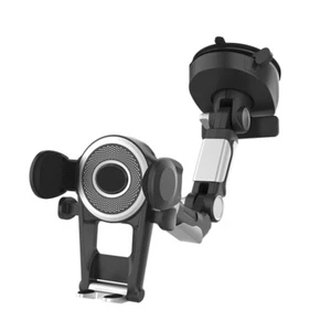 Adjustable Car Phone Mount with Powerful Clamps Sucker Holder Windshield Bracket - Zdjęcie 1 z 8