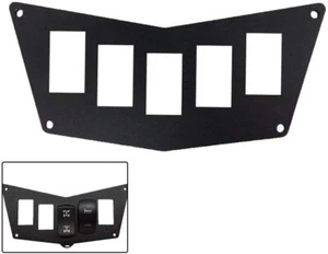 Black Aluminum Dash Panel for Polaris RZR XP 900 800 S570 with 5 Switch Slots - Picture 1 of 7