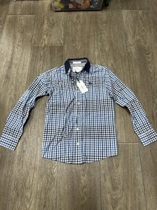 Boys Jasper Conran Button Up Long Sleeve Checkered Shirt - Age 10 - New With Tag - Picture 1 of 7