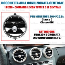 CENTRAL air conditioning nozzle for Mercedes Class C / GLC - CHROME EDGES