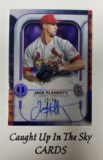 2022 Topps Tribute Jack Flaherty Purple Auto #25/50 Cardinals