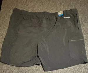 NWT Columbia Shorts Men Size 4XL Black Outdoors Hiking Fishing E25 - Picture 1 of 4