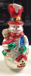 "Christopher Radko Mittelstück Tischplatte SCHNEEMANN 12"" x 6,5"" x 6"" - Bild 1 von 4