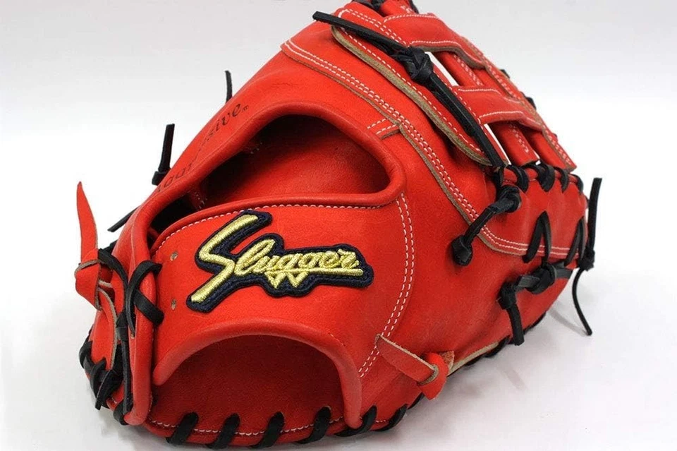 Primer guante de béisbol Kubota Slugger Hardball FP-35 CR naranja de Japón Foto 1 de 4