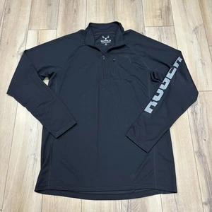 RUGER Gowild USA Herren XL schwarz Performance leichter Stretch Half Zip Pullover - Bild 1 von 7