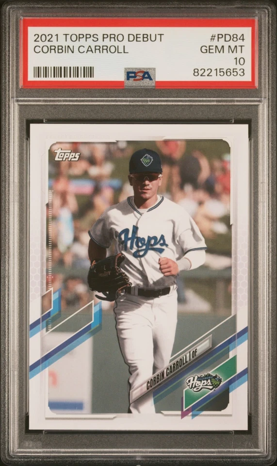 2021 Topps Pro Debut #PD84 Corbin Carroll - PSA 10 - Image 1 of 2